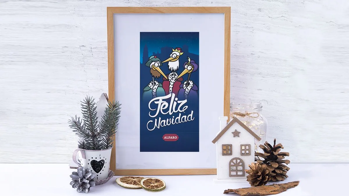 Obra de Postal de Navidad de Alfaro 2014