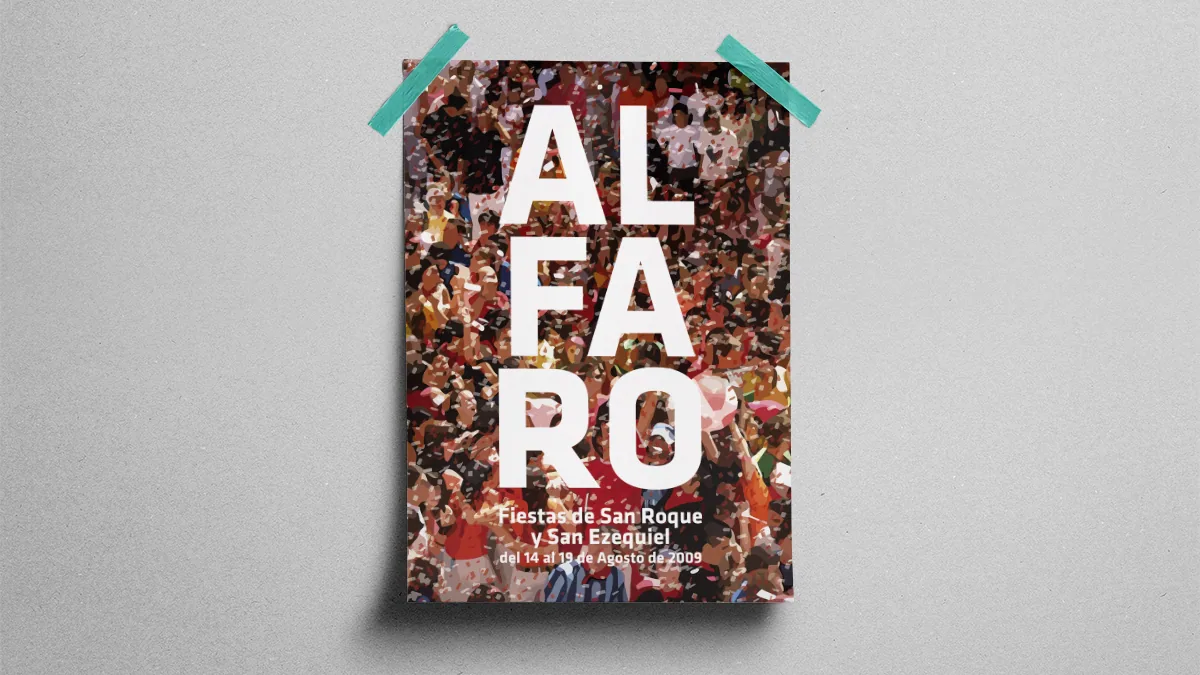 Obra de Cartel de Fiestas de Alfaro 2009